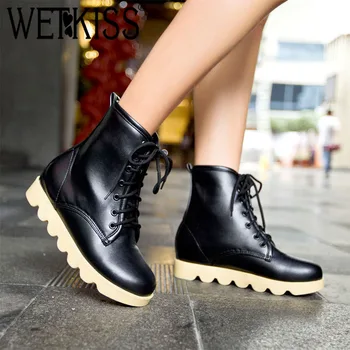 WETKISS Winter Plush Women Ankle Boots Round Toe Thick Heel Female Shoes Cross Strap Platform Bootie Faux Fur Thermal Shoes New
WETKISS Winter Plush Women Ankle Boots Round Toe Thick Heel Female Shoes Cross Strap Platform Bootie Faux Fur Thermal Shoes New