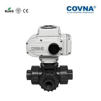 2 inch PVC Motorized 3 Ways Ball Valve On Off Type Double Union Connection DN50 Water Electric Ball Valve PN10Bar PTFE Seat
2 inch PVC Motorized 3 Ways Ball Valve On Off Type Double Union Connection DN50 Water Electric Ball Valve PN10Bar PTFE Seat