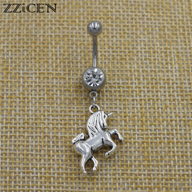 New 2019 Fashion Horse Unicorn Pendant Dangle Navel Belly Button Rings Crystal Body Piercing Jewelry for Women Best Friend Gifts
New 2019 Fashion Horse Unicorn Pendant Dangle Navel Belly Button Rings Crystal Body Piercing Jewelry for Women Best Friend Gifts