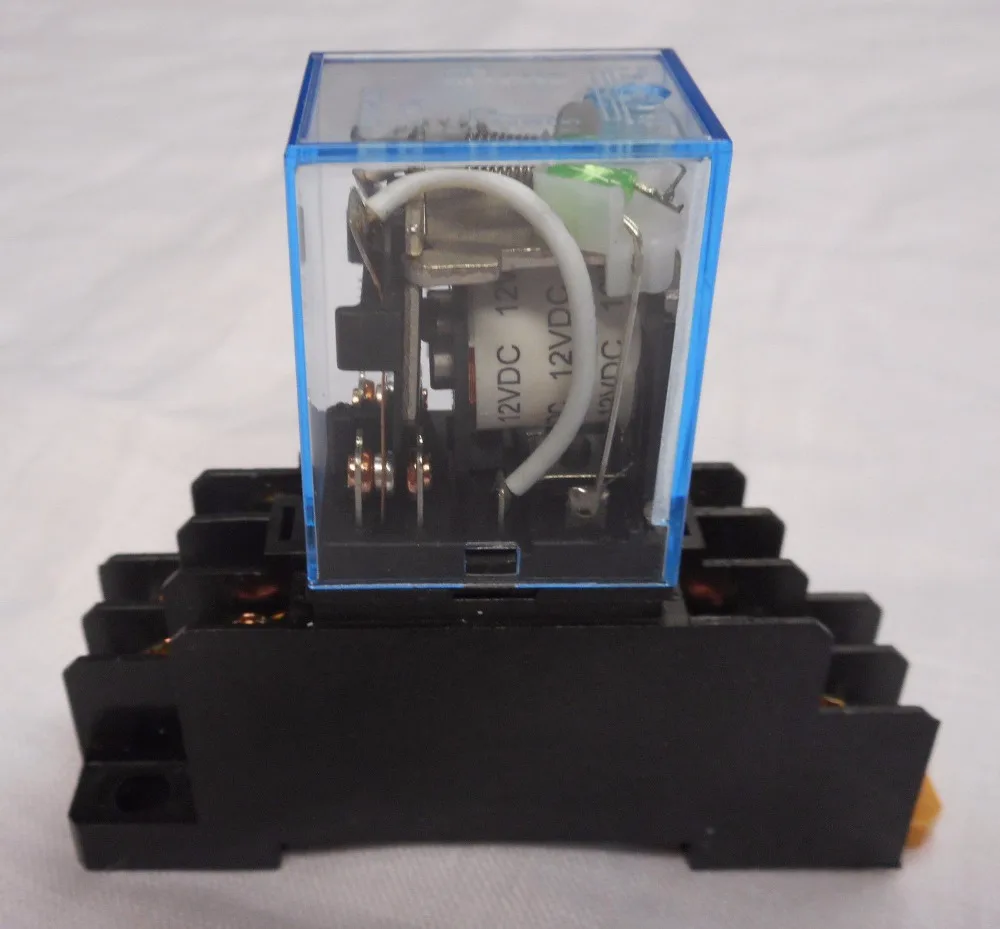 1 Set Mini Relay LY2NJ 8 Pin 10A With LED + PTF08A Socket Base Intermediate Relay 12VDC 24VDC 110VAC 220VAC
1 Set Mini Relay LY2NJ 8 Pin 10A With LED + PTF08A Socket Base Intermediate Relay 12VDC 24VDC 110VAC 220VAC