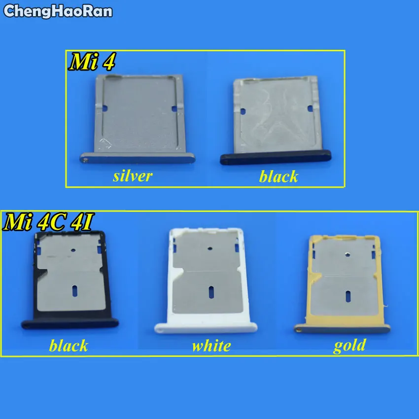 ChengHaoRan 1Piece Sim Card Holder Tray Card Slot For Xiaomi Mi4 4C Mi 4 M4 Mi4C 4I M4C M4I 5.0 Inch Cell Phone
ChengHaoRan 1Piece Sim Card Holder Tray Card Slot For Xiaomi Mi4 4C Mi 4 M4 Mi4C 4I M4C M4I 5.0 Inch Cell Phone