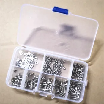 250pcs m1.6 m2 m2.5 M3 Stainless Steel Hex Socket Screws Bolt With Hex Nuts Washers Assortment Kit
250pcs m1.6 m2 m2.5 M3 Stainless Steel Hex Socket Screws Bolt With Hex Nuts Washers Assortment Kit