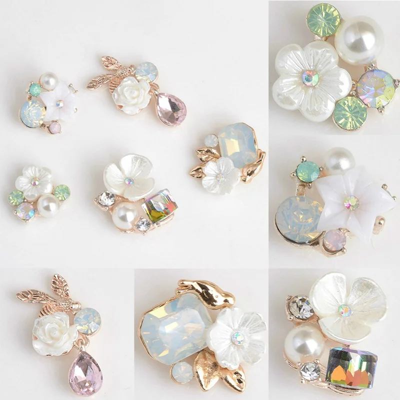5pcs/Pack DIY Jewelry Accessories Jewelry Findings Flower Pearl Handmade Charms Alloy Accessories
5pcs/Pack DIY Jewelry Accessories Jewelry Findings Flower Pearl Handmade Charms Alloy Accessories