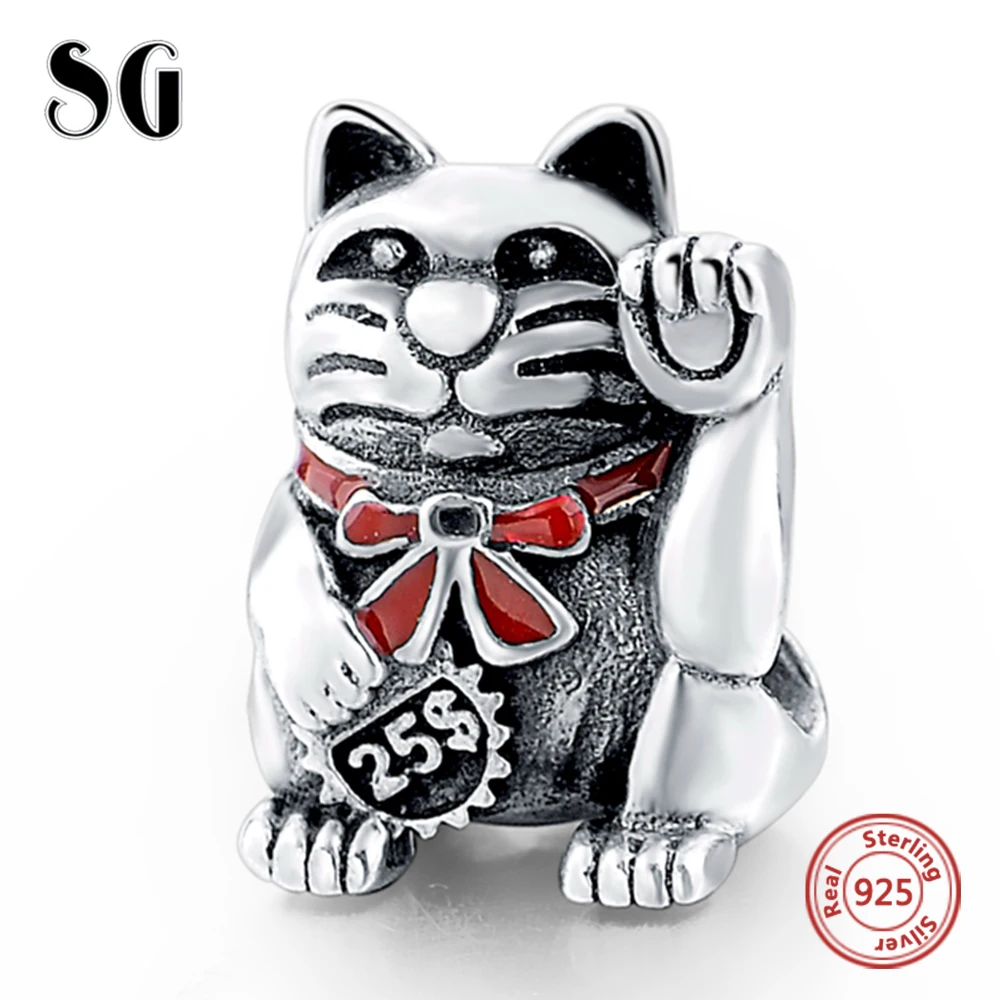 Silver Galaxy Lucky Dollar Cat Pendant Beads For Women Bracelet Fit European Charms Silver 925 Original Fashion DIY Jewelry Gift
Silver Galaxy Lucky Dollar Cat Pendant Beads For Women Bracelet Fit European Charms Silver 925 Original Fashion DIY Jewelry Gift