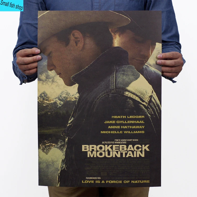 Brokeback Mountain Jake Gyllenhaal Classic Movie Poster Home Furnishing decoration Kraft Movie Poster Drawing core Wall stickers
Brokeback Mountain Jake Gyllenhaal Classic Movie Poster Home Furnishing decoration Kraft Movie Poster Drawing core Wall stickers