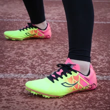 running shoes with rubber spikes