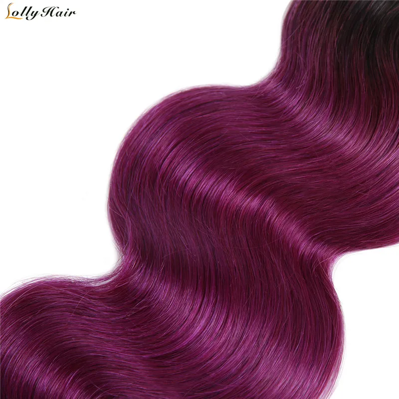 1b purplr ombre body wave human hair bundles (13)