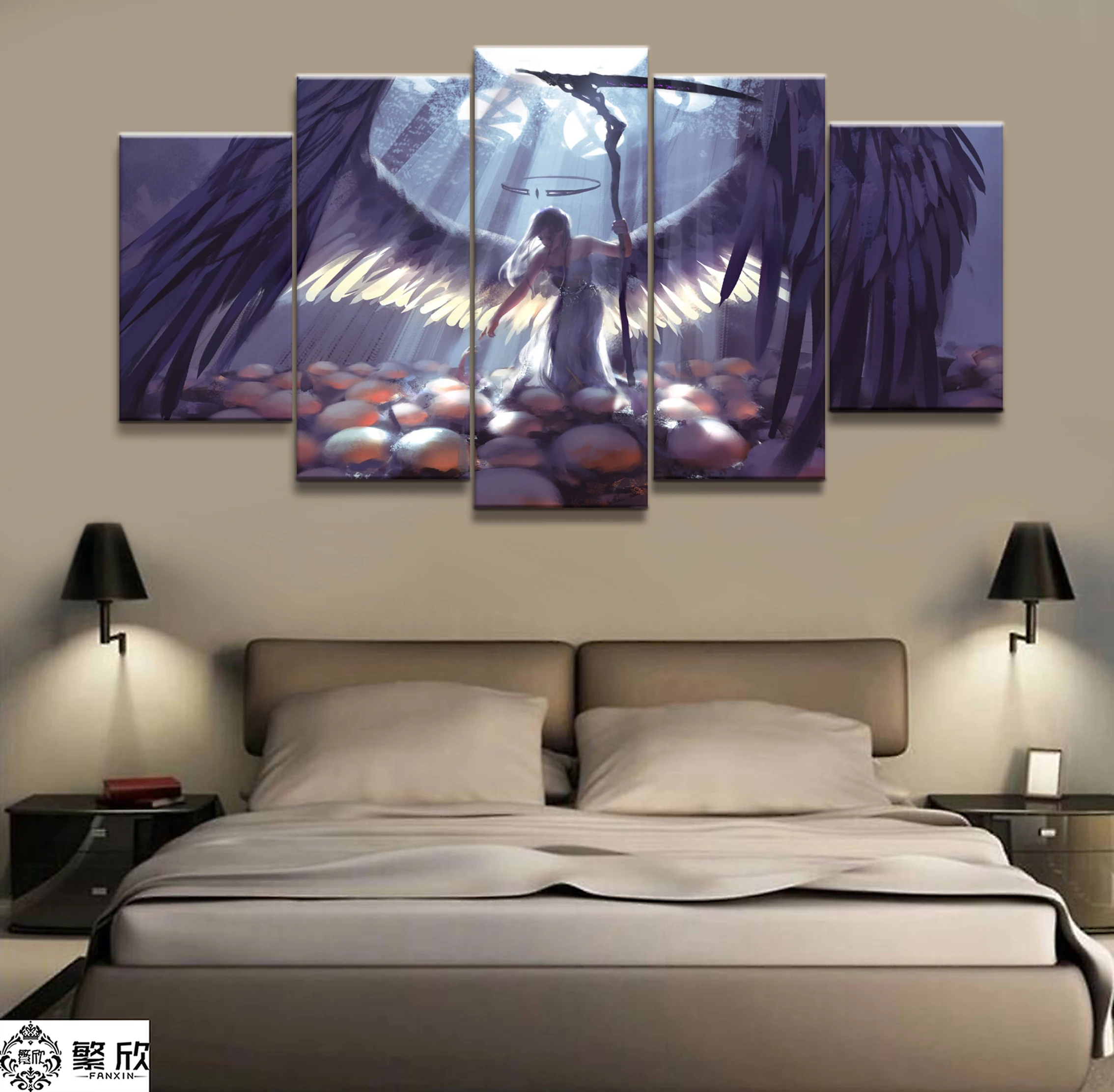 Home Decor Modular Canvas Picture 5 Piece WLOP Ghost Blade Angel Princess Anime Painting Poster Wall For Home Canvas Wholesale
Home Decor Modular Canvas Picture 5 Piece WLOP Ghost Blade Angel Princess Anime Painting Poster Wall For Home Canvas Wholesale