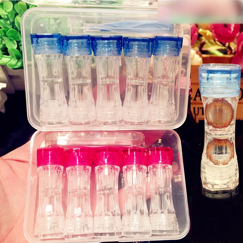 5Pairs Double-headed Hard Contact Lens Case Travel Kit Contact Lenses Box Container For Contact Lens Spectacle Cases
5Pairs Double-headed Hard Contact Lens Case Travel Kit Contact Lenses Box Container For Contact Lens Spectacle Cases