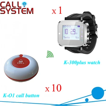 10PCS service buzzer 1 pcs watch receiver Waiter Paging System for catering equipment
10PCS service buzzer 1 pcs watch receiver Waiter Paging System for catering equipment