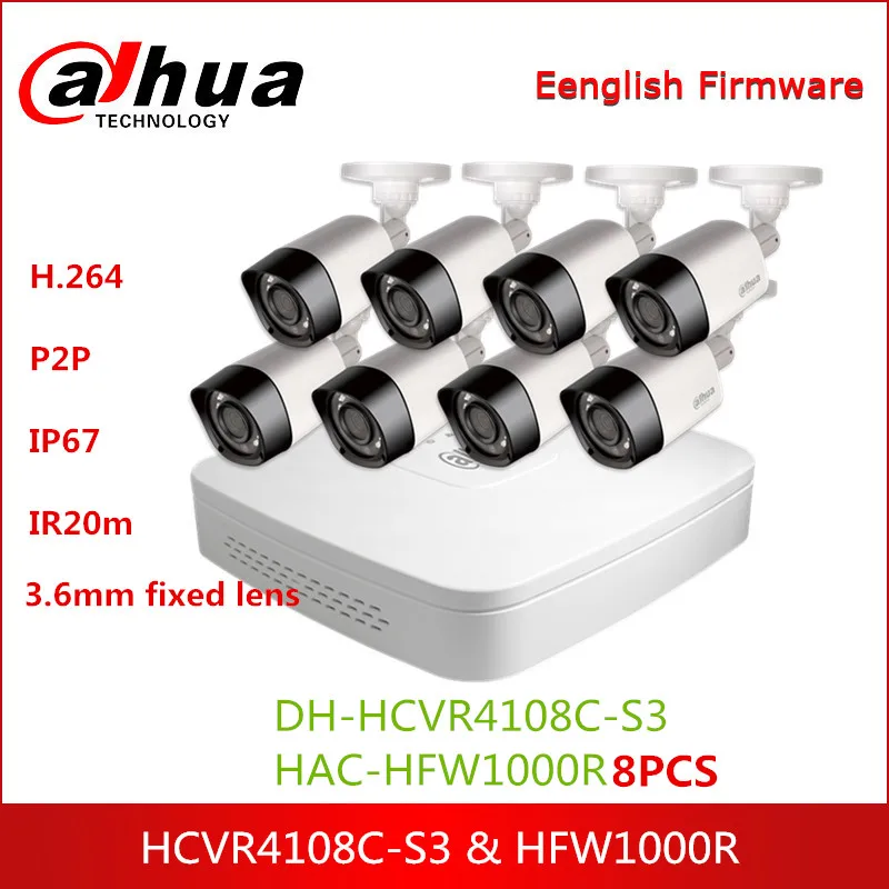 Dahua HDCVI Kit Video Recorder with DH-HCVR4108C-S3 HDCVI Camera HAC-HFW1000R 8PCS 720P P2P Surveillance System
Dahua HDCVI Kit Video Recorder with DH-HCVR4108C-S3 HDCVI Camera HAC-HFW1000R 8PCS 720P P2P Surveillance System