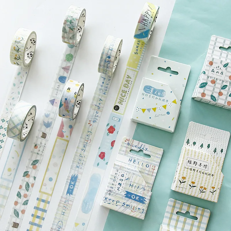1.5cm Bullet Journal Flower Leaves Smiling Washi Tape Adhesive Tape DIY Scrapbooking Sticker Label Craft Masking Tape
1.5cm Bullet Journal Flower Leaves Smiling Washi Tape Adhesive Tape DIY Scrapbooking Sticker Label Craft Masking Tape