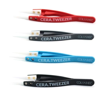Coil Father Multifunction Vape Ceramic Tweezer Heating Resistant Coil With Handle Useful Tool For DIY Building RDA RTA RDTA
Coil Father Multifunction Vape Ceramic Tweezer Heating Resistant Coil With Handle Useful Tool For DIY Building RDA RTA RDTA