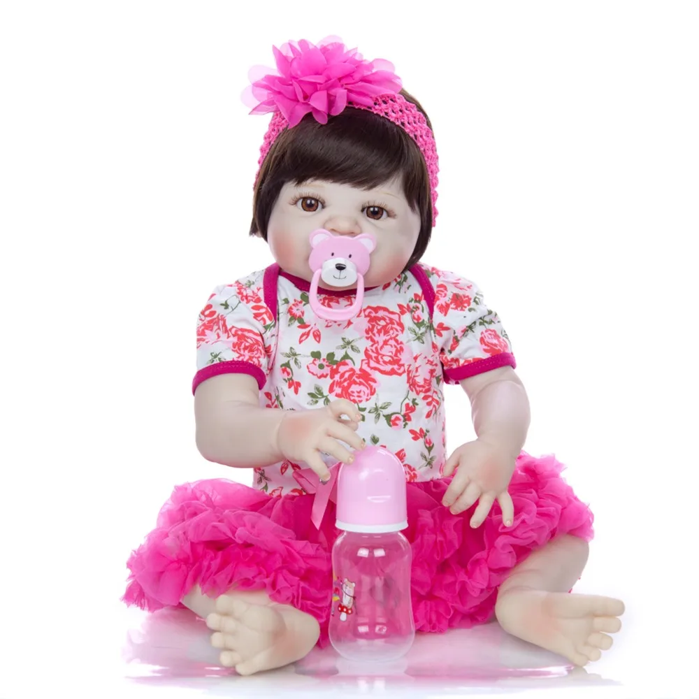 57cm Bebes Reborn Girl Doll Full Silicone Vinyl reborn baby dolls Princess Baby reborn toddler Toy Doll For Children's Day Gift
57cm Bebes Reborn Girl Doll Full Silicone Vinyl reborn baby dolls Princess Baby reborn toddler Toy Doll For Children's Day Gift