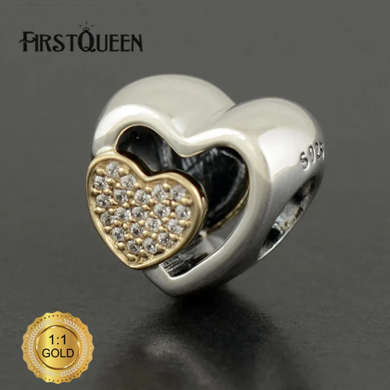 FirstQueen Silver Joined Together with Clear Cz Heart Charm Pendant For Bracelet 2017 Christmas DIY Gift Fine Jewelry
FirstQueen Silver Joined Together with Clear Cz Heart Charm Pendant For Bracelet 2017 Christmas DIY Gift Fine Jewelry