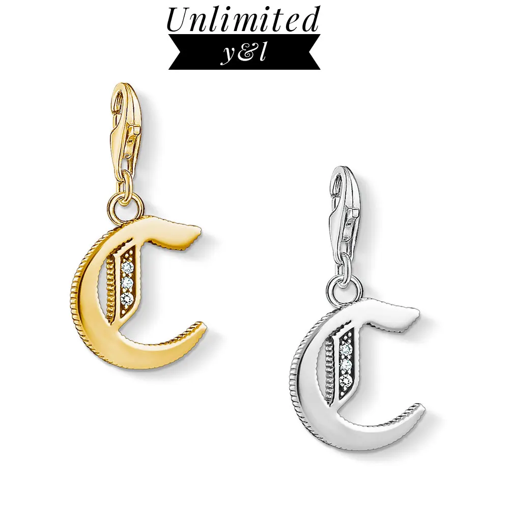 Silver/Yellow Gold Color Initial Letter C Charms for Thomas Style Bracelet Women 925 Sterling Silver Fashion Jewelry 2019 New
Silver/Yellow Gold Color Initial Letter C Charms for Thomas Style Bracelet Women 925 Sterling Silver Fashion Jewelry 2019 New