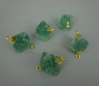 Natural Chlorophane Crystal Pendant Green Fluorite Gems Stone Pendant Necklace Connector
Natural Chlorophane Crystal Pendant Green Fluorite Gems Stone Pendant Necklace Connector