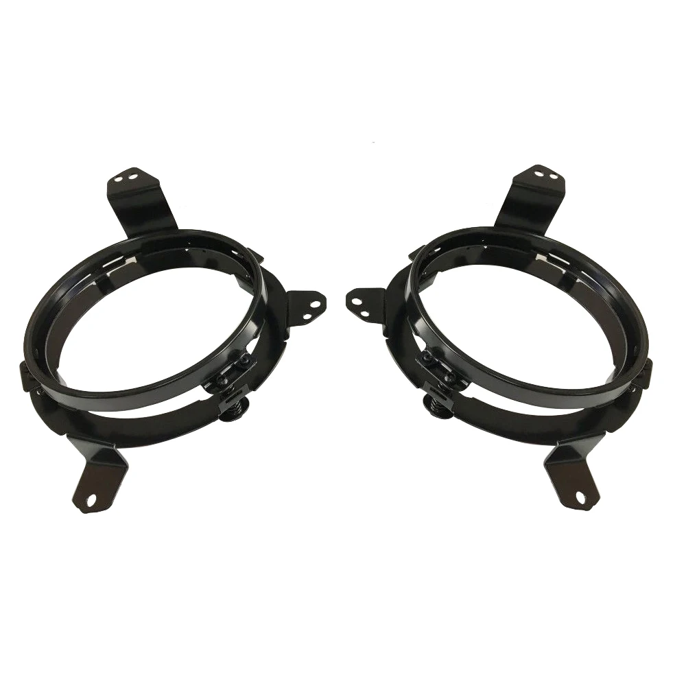Black 7 Inch Round LED Headlight Mounting Bracket Trim Ring 7 Auto Car Accessories for Jeep Wrangler JL 2018 (11)