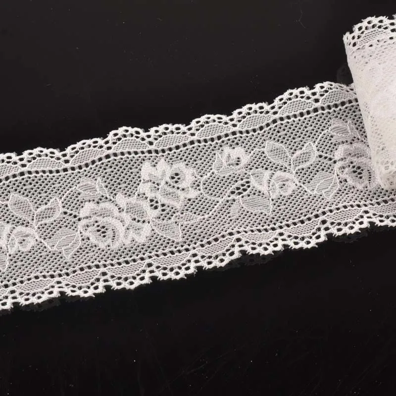 6cm width Rose flower pattern white Springy Embroidered Lace Fabric Trim Ribbon for wedding decoration 5 yard/lot DIY CP1982
6cm width Rose flower pattern white Springy Embroidered Lace Fabric Trim Ribbon for wedding decoration 5 yard/lot DIY CP1982