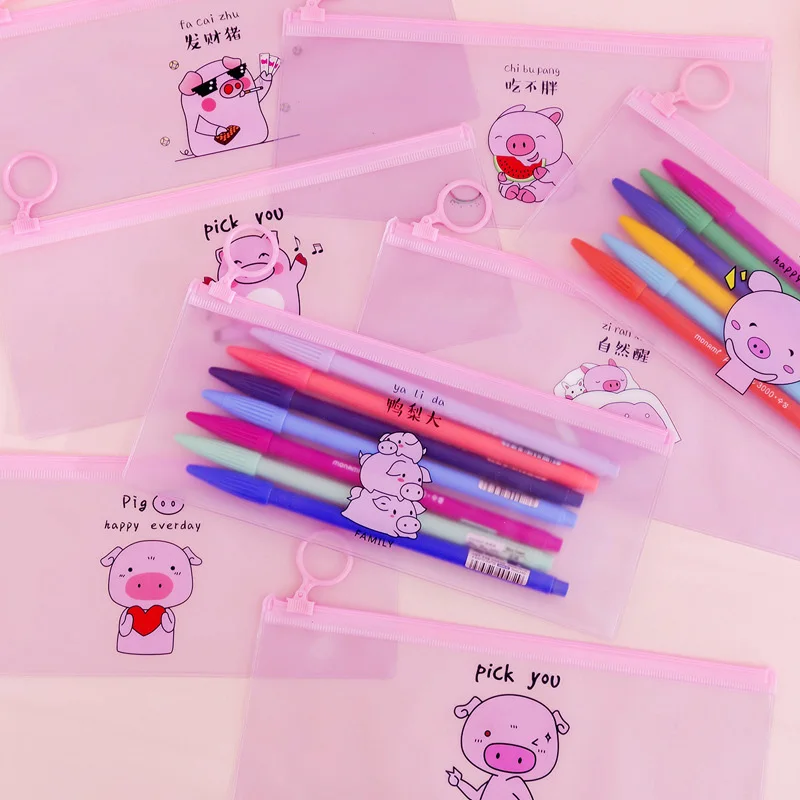 Cute Pink Pig Pencil Case High Capacity Pencil Bag Transparent Pen Case For Kids Girls Gift School Office Supplies Stationery
Cute Pink Pig Pencil Case High Capacity Pencil Bag Transparent Pen Case For Kids Girls Gift School Office Supplies Stationery