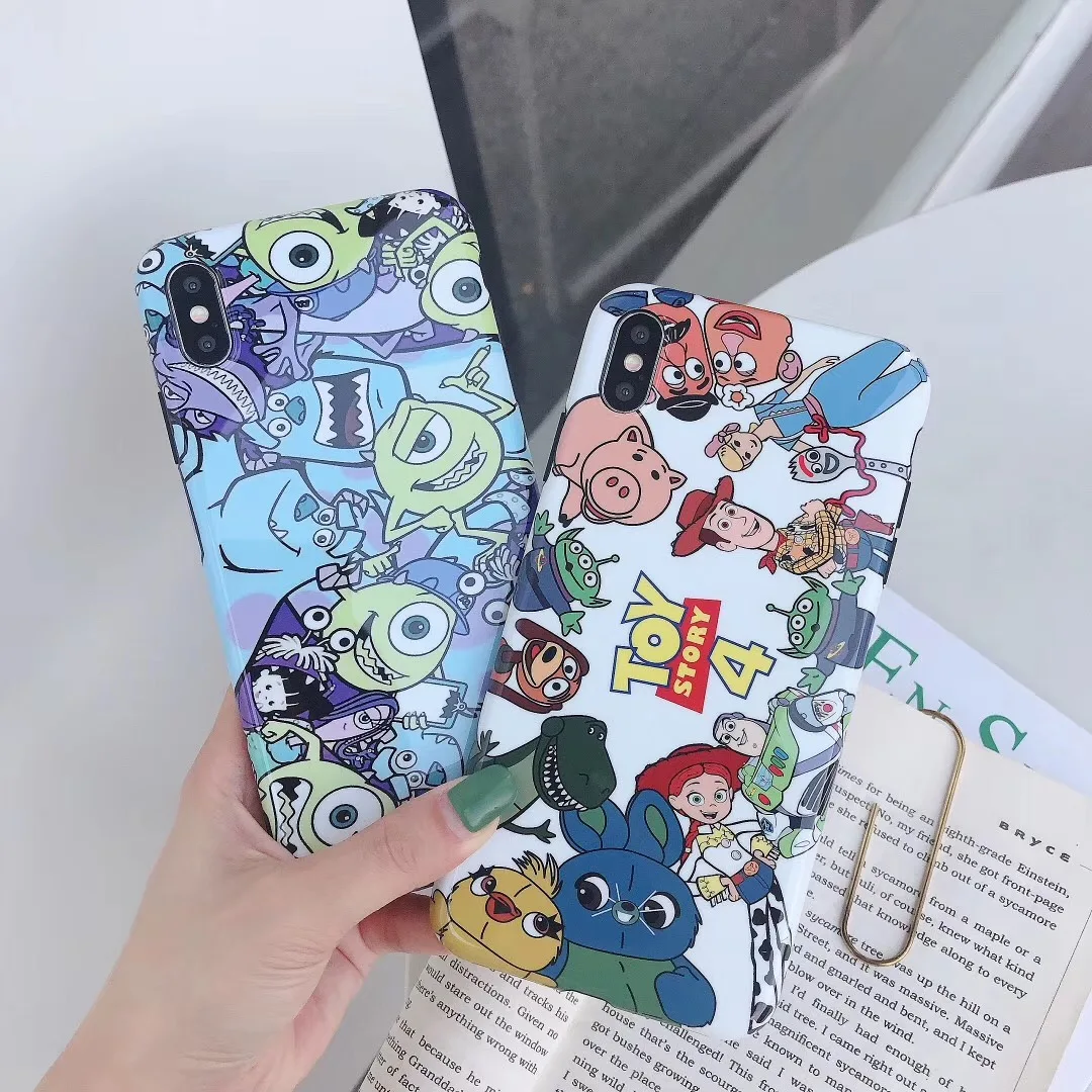 Toy Story Monsters Universitys Three Eyes Case for iPhone X XR XS MAX 7 8 6SPlus Back Cover Cartoon Glossy IMD Black Side Shell
Toy Story Monsters Universitys Three Eyes Case for iPhone X XR XS MAX 7 8 6SPlus Back Cover Cartoon Glossy IMD Black Side Shell