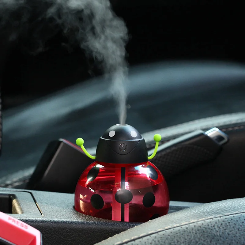 New Ladybug Ultrasonic Car Humidifier USB Car Humi...