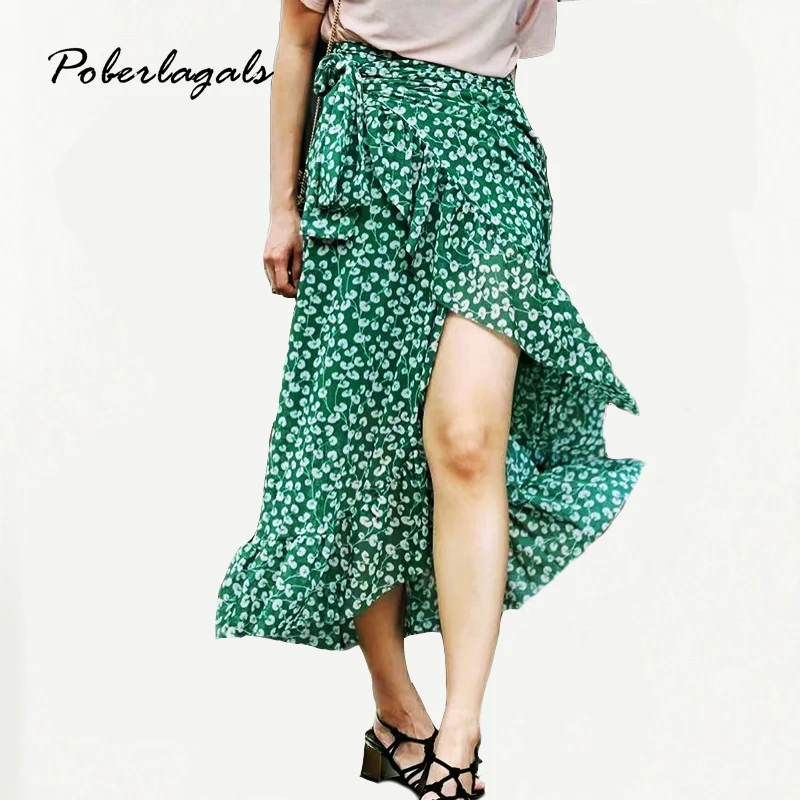 Summer style Casual irregularwomen beach boho maxi skirt 2019 Green Floral Chiffon Printed Lotus Skirt Wrap lace-up skirts
Summer style Casual irregularwomen beach boho maxi skirt 2019 Green Floral Chiffon Printed Lotus Skirt Wrap lace-up skirts