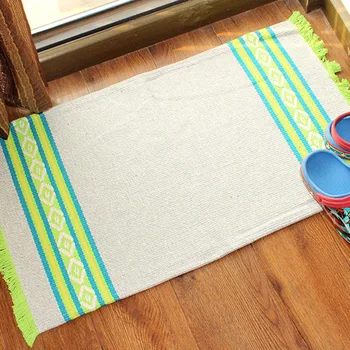 Hand Woven Rug Vintage Floor Mat Carpet Non-slip Absorbent Foor Bathroom Mats Striped Carpet Nordic Carpet Indian Rug Striped
Hand Woven Rug Vintage Floor Mat Carpet Non-slip Absorbent Foor Bathroom Mats Striped Carpet Nordic Carpet Indian Rug Striped