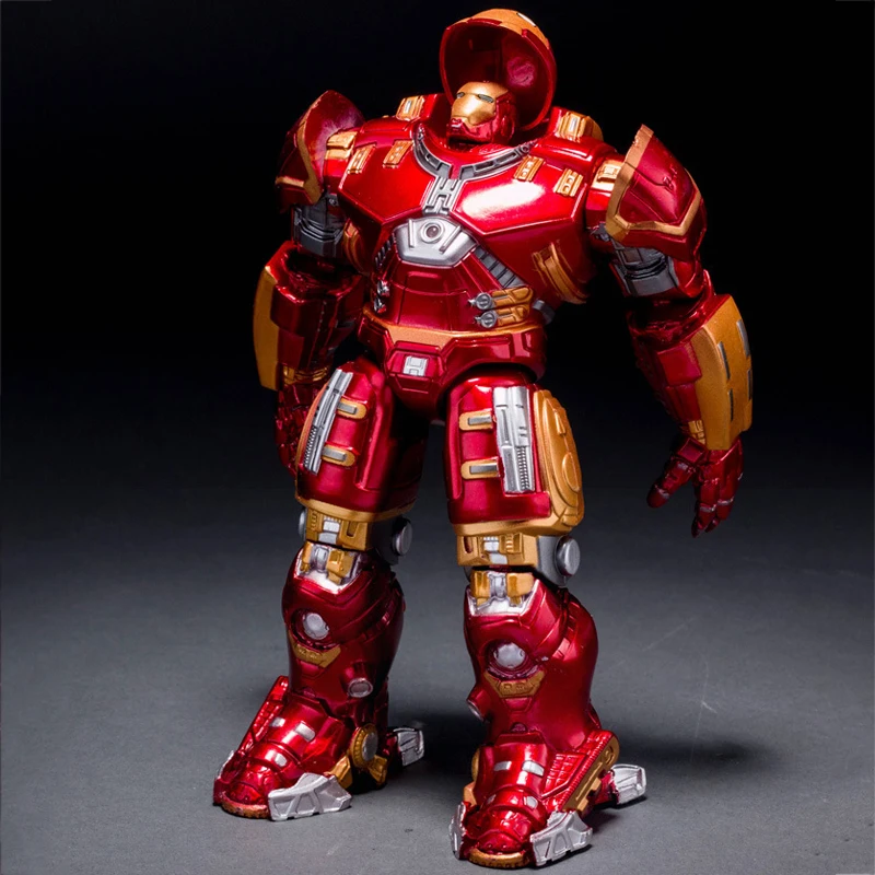 

Avengers 2 Iron Man 18CM Hulkbuster Armor Joints Movable PVC Action Figure Mark With LED Light Collection Model Toy For Kids #E