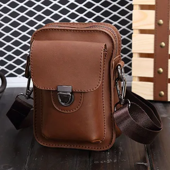 New Crazy Horse PU Leather Men's Hook Belt Fanny Pack Single shoulder diagonal package Mobile phone bag cigarette case wallet
New Crazy Horse PU Leather Men's Hook Belt Fanny Pack Single shoulder diagonal package Mobile phone bag cigarette case wallet