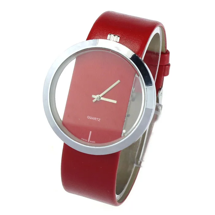 Luxury Brand Quartz Watch Women Red PU Leather Transparent Dial Hollow Analog Quartz Wrist Watch часы женские с браслетом 2019
Luxury Brand Quartz Watch Women Red PU Leather Transparent Dial Hollow Analog Quartz Wrist Watch часы женские с браслетом 2019