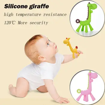 Newborn Toddler Chew Cute giraffe Teether Infant Baby Silicone Cartoon Animal Teething Toys
Newborn Toddler Chew Cute giraffe Teether Infant Baby Silicone Cartoon Animal Teething Toys