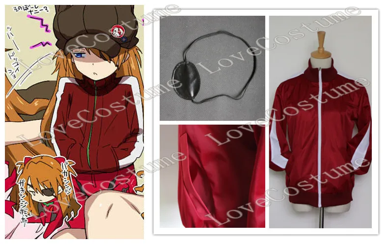 Neon Genesis Evangelion Eva Asuka Langley Soryu Cosplay Costume Coat,Eye Mask Tailor made
Neon Genesis Evangelion Eva Asuka Langley Soryu Cosplay Costume Coat,Eye Mask Tailor made