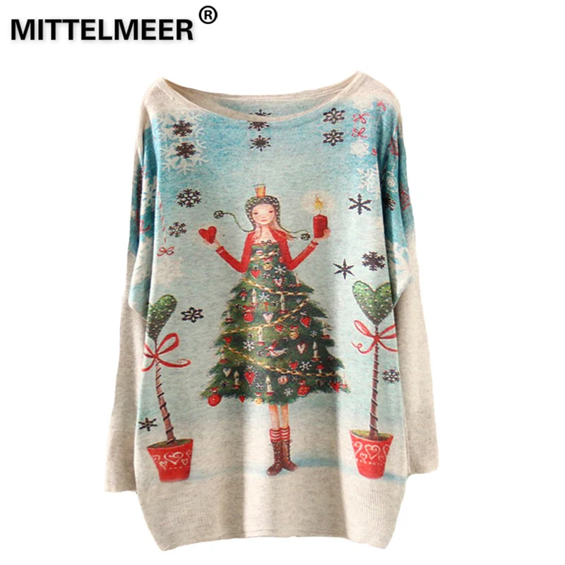 MITTELMEER New christmas sweater Harajuku printed Sweaters o-neck printing Cartoon Christmas tree Sweaters tops for women
MITTELMEER New christmas sweater Harajuku printed Sweaters o-neck printing Cartoon Christmas tree Sweaters tops for women