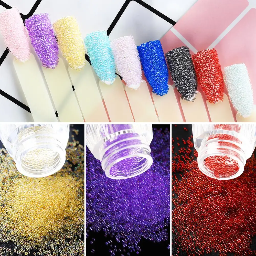1 Bottle Crystal Glass Caviar Beads Glitter Rhinestones For Nails Design Nail Art Decoration Tiny 3D Micro Beads Ball 10 Colors
1 Bottle Crystal Glass Caviar Beads Glitter Rhinestones For Nails Design Nail Art Decoration Tiny 3D Micro Beads Ball 10 Colors