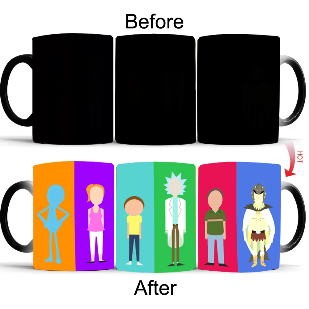 HOT Gift Rick and Morty Mug changing color mugs cup Ceramic milk Tea office coffee Mug Cup drop shipping
HOT Gift Rick and Morty Mug changing color mugs cup Ceramic milk Tea office coffee Mug Cup drop shipping