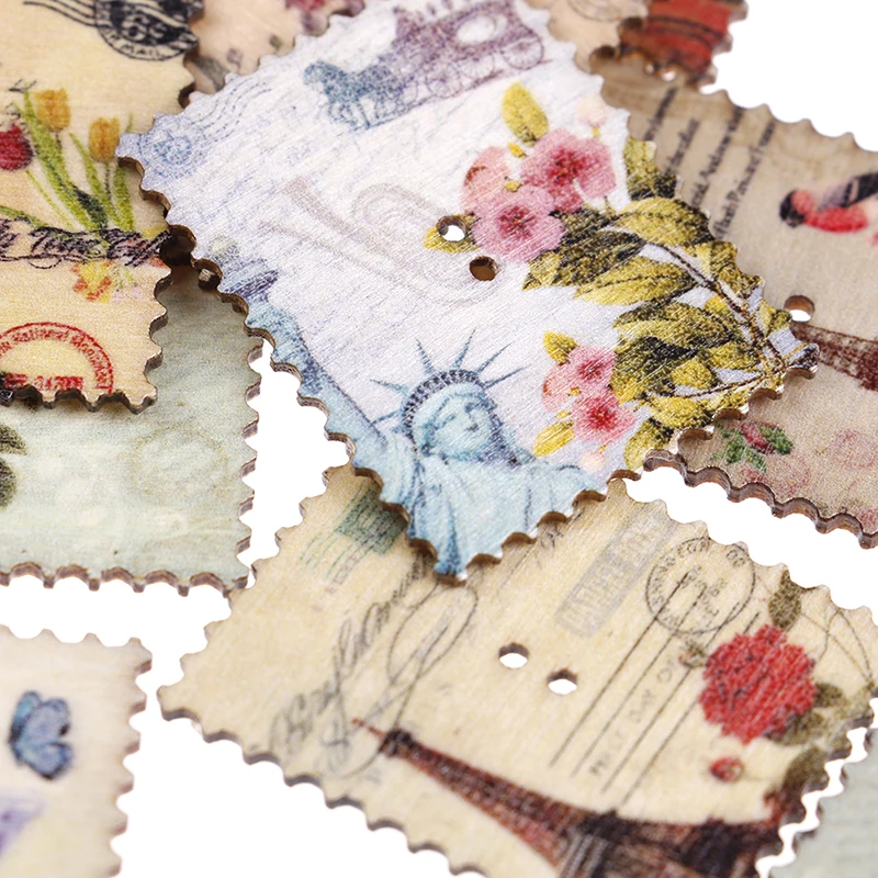Mixed 20Pcs/Set Stamp Shaped Wood Button Decorative Wooden Buttons For Clothes Handmade DIY 30*38mm Scrapbooking Craft
Mixed 20Pcs/Set Stamp Shaped Wood Button Decorative Wooden Buttons For Clothes Handmade DIY 30*38mm Scrapbooking Craft