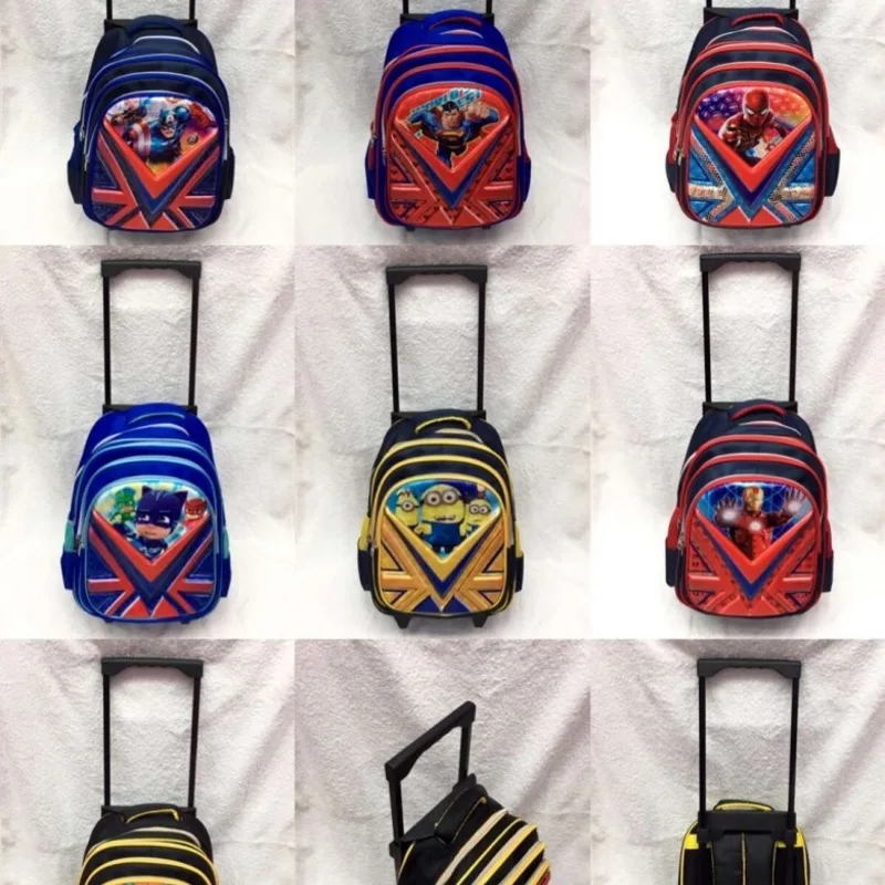 New Primary School Trolley Bags IronMan Spiderman Batman Children Anime Backpack Schoolbag Child with Wheels 16
New Primary School Trolley Bags IronMan Spiderman Batman Children Anime Backpack Schoolbag Child with Wheels 16
