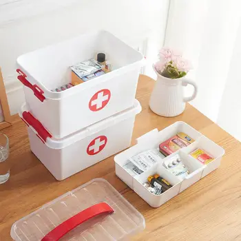 Portable Double Layer Medicine Box Family Necessary Medicine Box First Aid Emergency Medicine Kit Storage Box Sundries Organizer
Portable Double Layer Medicine Box Family Necessary Medicine Box First Aid Emergency Medicine Kit Storage Box Sundries Organizer