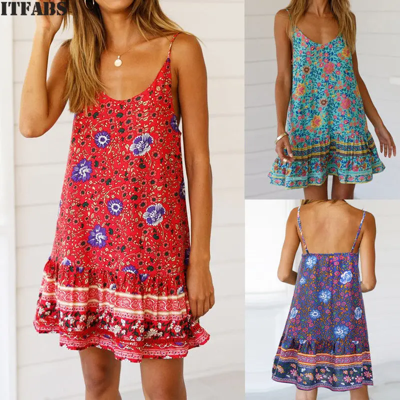 Women's Summer Dress Boho Style Floral Print Cotton Beach Tunica Summer Dress Lose Rags Mini Party Dress Vestidos Plus Size Xl
Women's Summer Dress Boho Style Floral Print Cotton Beach Tunica Summer Dress Lose Rags Mini Party Dress Vestidos Plus Size Xl