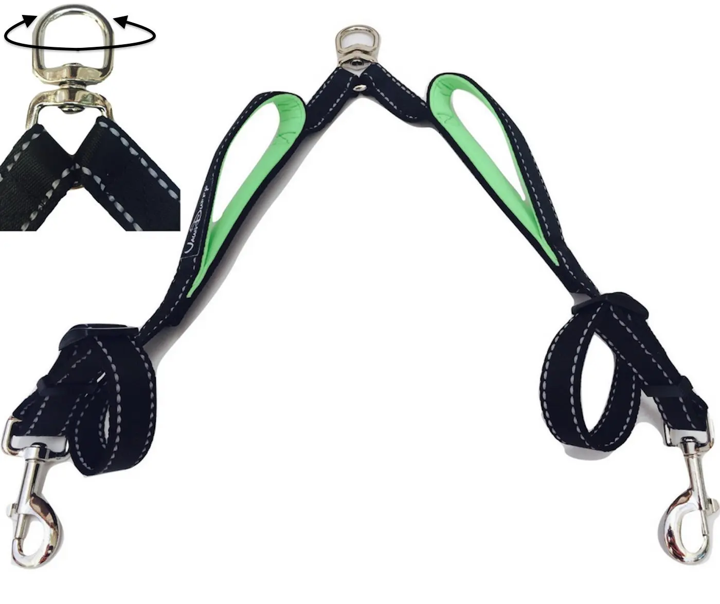 Two Dogs Leash Coupler Double Reflective Twin Lead Walking Leash Adjustable Splitter Lead Trainer Leash With Two Padded Handles
Two Dogs Leash Coupler Double Reflective Twin Lead Walking Leash Adjustable Splitter Lead Trainer Leash With Two Padded Handles