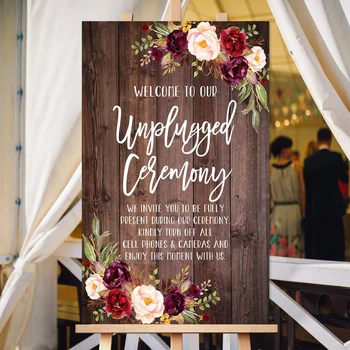 Rustic Wedding Welcome Sign Wood Plaque Welcome To Our Unplugged Ceremony Sign,Turn Off Cell Phones & Cameras,Enjoy With Us
Rustic Wedding Welcome Sign Wood Plaque Welcome To Our Unplugged Ceremony Sign,Turn Off Cell Phones & Cameras,Enjoy With Us