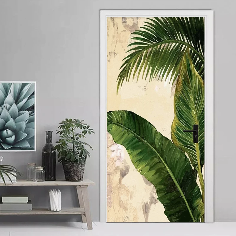 3D Door Sticker Tropical Plant Green Banana Leaves Photo Wallpaper For Living Room Bedroom Door Decor PVC Self Adhesive Stickers
3D Door Sticker Tropical Plant Green Banana Leaves Photo Wallpaper For Living Room Bedroom Door Decor PVC Self Adhesive Stickers
