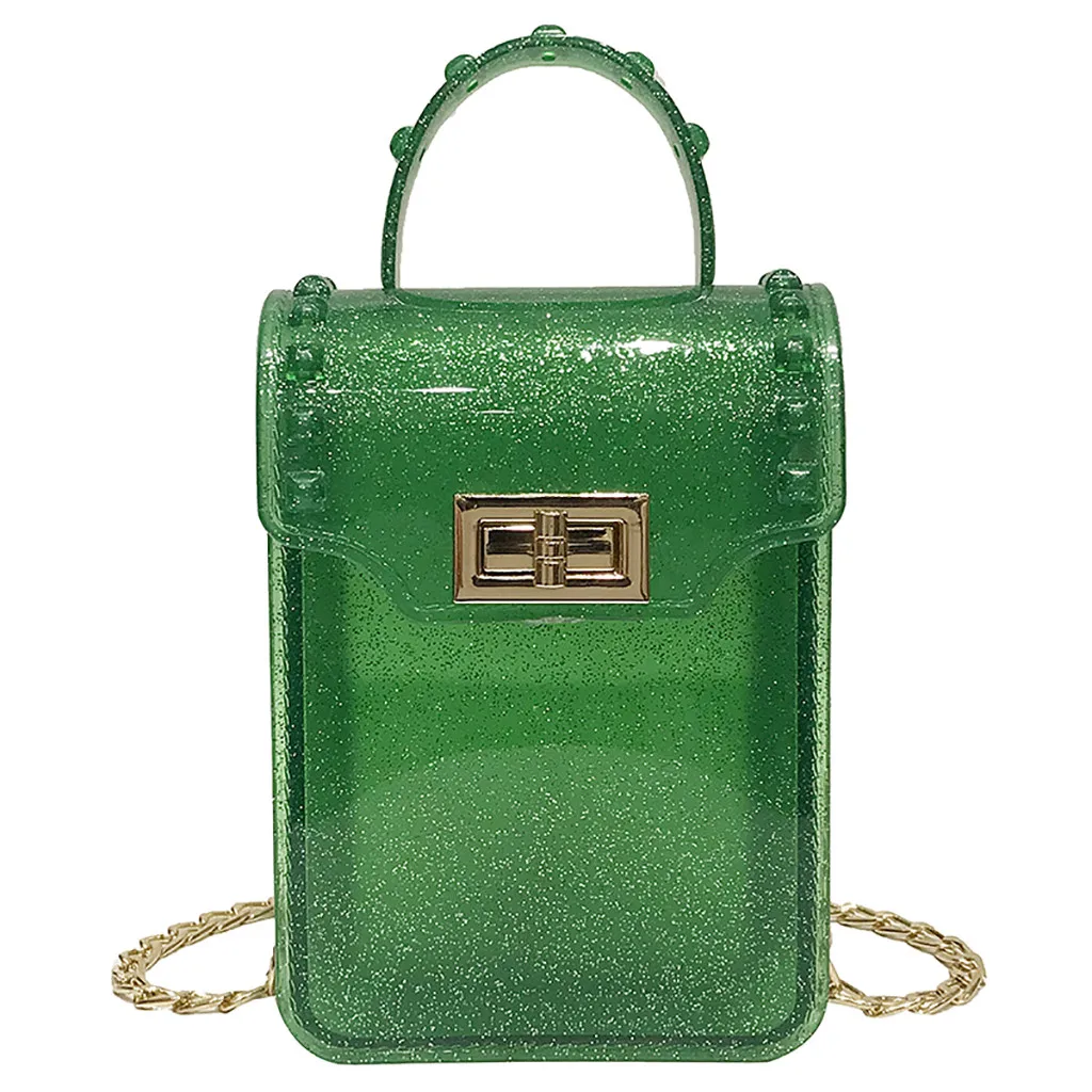 Chain Small Square Bag Jelly Transparent Style Sequin Decoration Metal Buckle Shoulder Bag Mobile Phone Bag Paris Party Toiletry
Chain Small Square Bag Jelly Transparent Style Sequin Decoration Metal Buckle Shoulder Bag Mobile Phone Bag Paris Party Toiletry