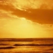 Ocean at dusk Pacific Ocean California USA Poster Print (18 x 6)