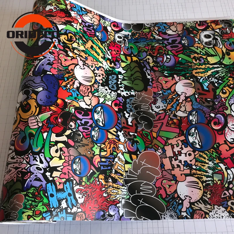 cartoon skull sticker bomb vinyl sticker 3
