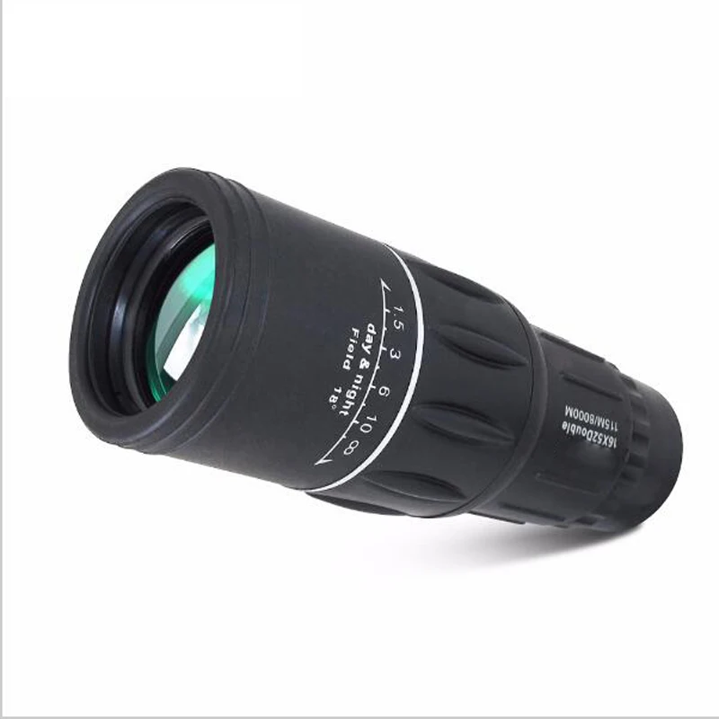 

16x52 Zoom mini Monocular Telescope Black High Quilaty Single Focus Optic Lens Travel Spotting Scope HD Monoculars telescopes