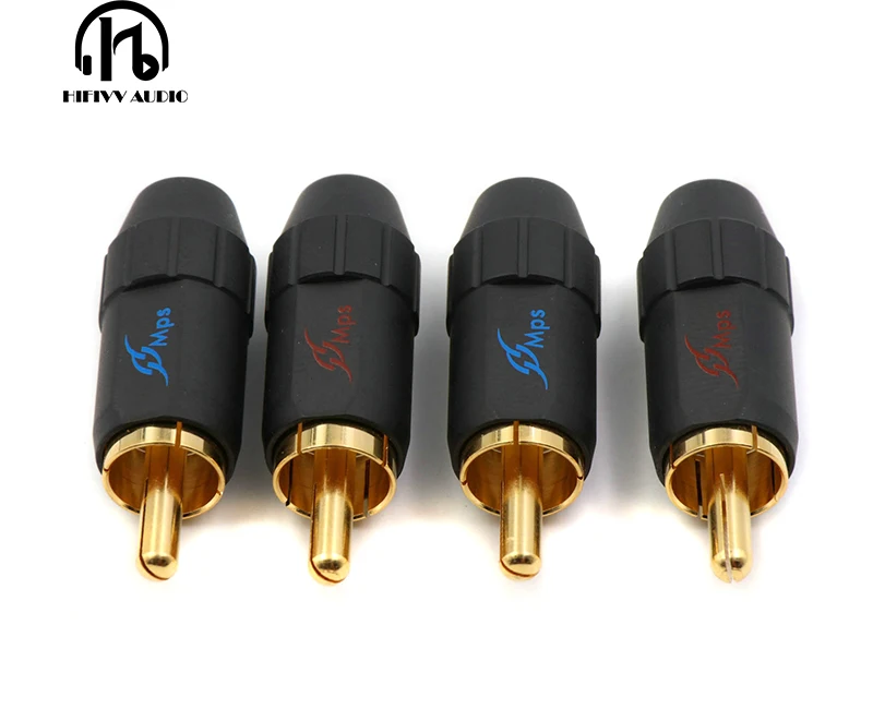 Fish-4B pure copper gold-plated DIY audio RCA plug installation diameter 4mm 6mm cable connector
Fish-4B pure copper gold-plated DIY audio RCA plug installation diameter 4mm 6mm cable connector