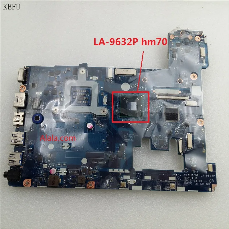 KEFU LA-9632P VIWGP/GR Rev 1.0 Motherboard Fit For Lenovo motherboard G500 HM70 Notebook PC Tested 100%
KEFU LA-9632P VIWGP/GR Rev 1.0 Motherboard Fit For Lenovo motherboard G500 HM70 Notebook PC Tested 100%