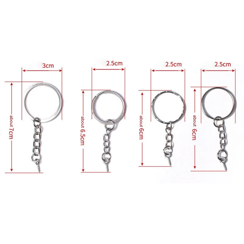 20pcs/lot Screw Threaded Eye Pins Keychain Split Ring Key Chains Keyrings DIY Retro Fashion Keychains Accessories
20pcs/lot Screw Threaded Eye Pins Keychain Split Ring Key Chains Keyrings DIY Retro Fashion Keychains Accessories